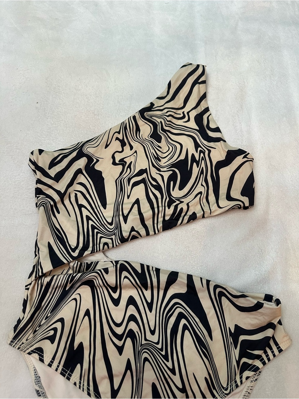 New! Beach Riot Psychedelic Swirl Black Celine One Piece Swimsuit 38742 - Picture 5 of 9
